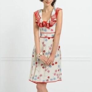 Kate Spade Avery Sunglasses Fun Dress Size 6 Silk Dress